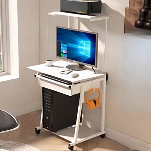 OWOHYG Anhebbarer USB-Computertisch, Nachttisch, Platzsparender, Unterteilter Speicher, Für Schlafzimmer Und Wohnzimmer,D von OWOHYG