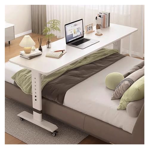 OWOHYG Betttisch mit Rollen, höhenverstellbar, Abnehmbarer Computertisch, Steh-Laptoptisch über dem Bett, für Zuhause und Büro, weiß, eine Farbe, Stil D OWOHYG Betttisch mit Rollen, höhenverstellbar, Abnehmbarer Computertisch, Steh-Laptoptisch über dem Bett, für Zuhause und Büro, weiß, eine Farbe, Stil D von OWOHYG