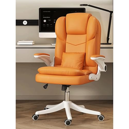 OWOHYG Ergonomischer Bürostuhl mit Höhenverstellung, atmungsaktivem Schwamm, Liegefunktion, Rädern und Kissen – bequemer Schreibtischstuhl für Zuhause und das Büro,B von OWOHYG