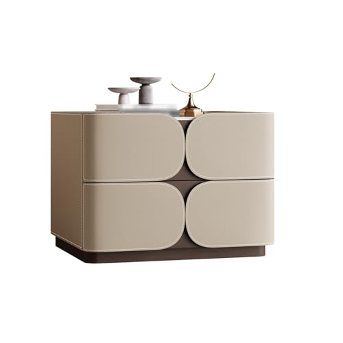 OWOHYG Nachttisch mit Schieferplatten, Nachttisch, weißer Nachttisch mit Schutzzaun-Design, Zwei Schubladen, integrierter Standfunktion – Keine Installation erforderlich, Khaki, 40 cm OWOHYG Nachttisch mit Schieferplatten, Nachttisch, weißer Nachttisch mit Schutzzaun-Design, Zwei Schubladen, integrierter Standfunktion – Keine Installation erforderlich, Khaki, 40 cm von OWOHYG