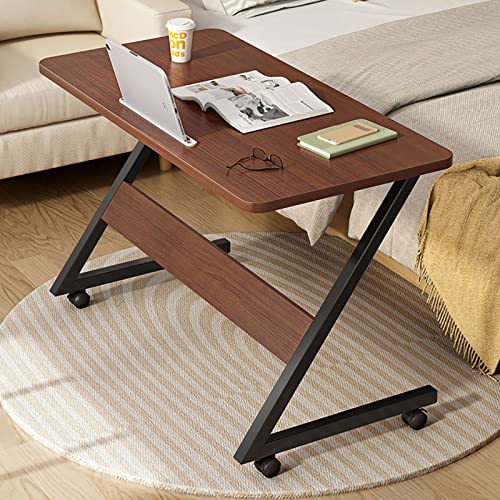 OWOHYG Rollbarer Nachttisch mit Rädern und Tablet-Steckplatz, Z-förmiger Beistelltisch zum Lernen und Lesen | Kleiner Laptoptisch, Nachttisch, Dunkelbraun, Höhe 26 OWOHYG Rollbarer Nachttisch mit Rädern und Tablet-Steckplatz, Z-förmiger Beistelltisch zum Lernen und Lesen | Kleiner Laptoptisch, Nachttisch, Dunkelbraun, Höhe 26 von OWOHYG