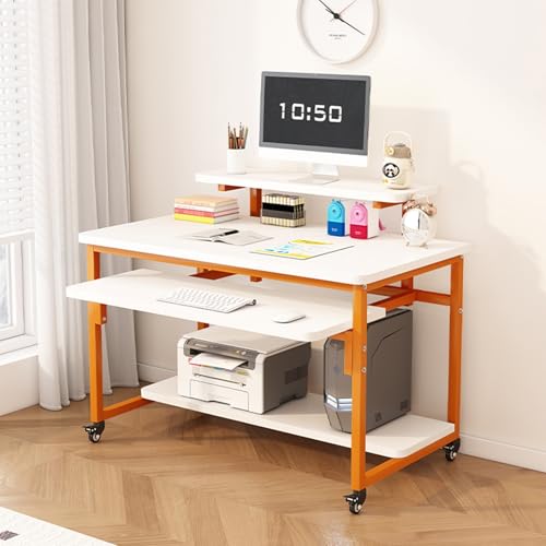 OWOHYG Tragbarer Laptop-Schreibtisch mit Rädern, höhenverstellbarer Stehpult, Kleiner Computertisch fürs Sofa, vielseitiger Nachttisch,D,100x50x92cm OWOHYG Tragbarer Laptop-Schreibtisch mit Rädern, höhenverstellbarer Stehpult, Kleiner Computertisch fürs Sofa, vielseitiger Nachttisch,D,100x50x92cm von OWOHYG