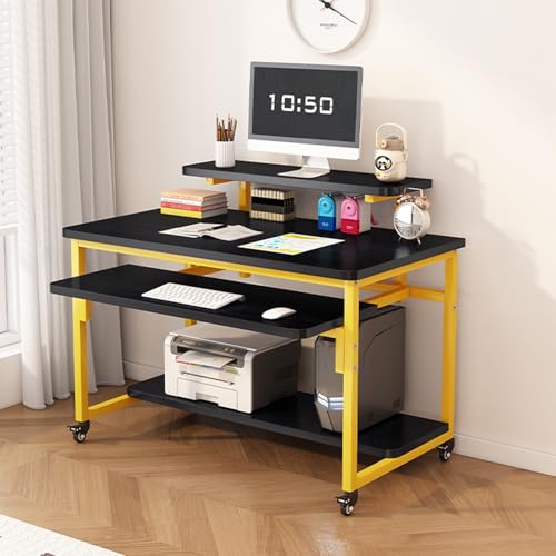 OWOHYG Tragbarer Laptop-Schreibtisch mit Rädern, höhenverstellbarer Stehpult, Kleiner Computertisch fürs Sofa, vielseitiger Nachttisch,H,100x50x92cm OWOHYG Tragbarer Laptop-Schreibtisch mit Rädern, höhenverstellbarer Stehpult, Kleiner Computertisch fürs Sofa, vielseitiger Nachttisch,H,100x50x92cm von OWOHYG