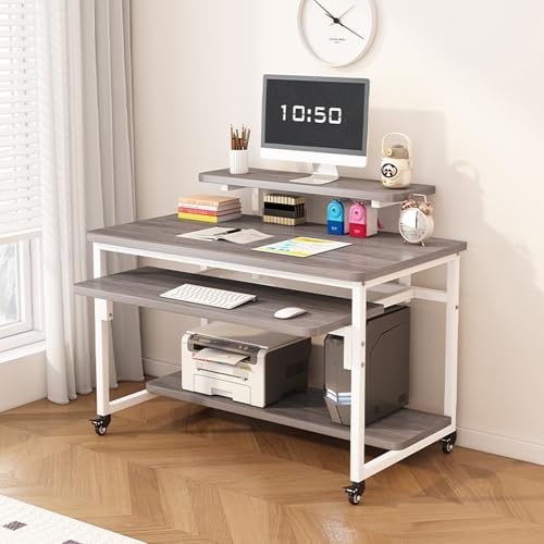 OWOHYG Tragbarer Laptop-Schreibtisch mit Rädern, höhenverstellbarer Stehpult, Kleiner Computertisch fürs Sofa, vielseitiger Nachttisch,P,80x50x92cm OWOHYG Tragbarer Laptop-Schreibtisch mit Rädern, höhenverstellbarer Stehpult, Kleiner Computertisch fürs Sofa, vielseitiger Nachttisch,P,80x50x92cm von OWOHYG