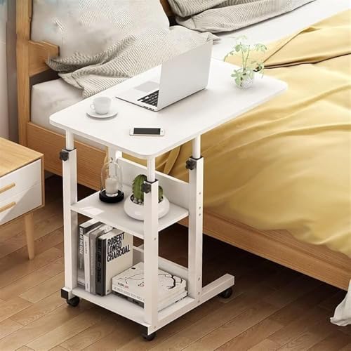 OWOHYG Tragbarer Stehpult auf Rädern, Tabletttisch über dem Bett mit Stauraum, verstellbare Höhe für Sofa, Bett, Laptopwagen, Ständer, mobil, Weiß, Einheitsgröße, Weiß, Einheitsgröße OWOHYG Tragbarer Stehpult auf Rädern, Tabletttisch über dem Bett mit Stauraum, verstellbare Höhe für Sofa, Bett, Laptopwagen, Ständer, mobil, Weiß, Einheitsgröße, Weiß, Einheitsgröße von OWOHYG