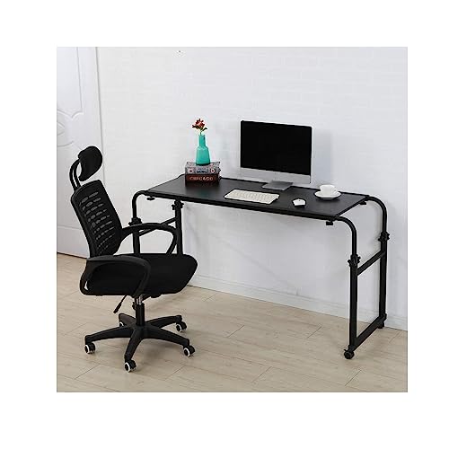 OWOHYG Überbetttisch Computerarbeitsplatz Überbetttisch Mit Rädern Höhenverstellbarer Steharbeitsplatz Essenstablett Schreibtisch Rolltisch Für Twin/Full/Queen/Kingsize-Bett e,A von OWOHYG