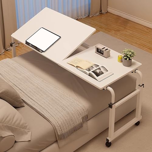 OWOHYG Verstellbarer Laptop-Schreibtisch über dem Bett – Mobiler Steharbeitsplatzwagen in King-/Queen-Größe zum Essen, Arbeiten oder Lesen – höhenverstellbar OWOHYG Verstellbarer Laptop-Schreibtisch über dem Bett – Mobiler Steharbeitsplatzwagen in King-/Queen-Größe zum Essen, Arbeiten oder Lesen – höhenverstellbar von OWOHYG