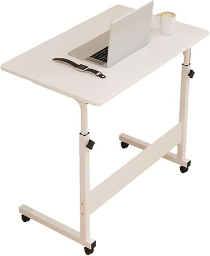 Verstellbarer mobiler Schreibtischwagen, Sitz-Steh-Tisch, rollbar, tragbar, stehend, pneumatisch, Laptop-Schreibtische über dem Bett mit Rädern, Büro, Heimcomputer, Schwarz, Einheitsgröße, Weiß, Einh Verstellbarer mobiler Schreibtischwagen, Sitz-Steh-Tisch, rollbar, tragbar, stehend, pneumatisch, Laptop-Schreibtische über dem Bett mit Rädern, Büro, Heimcomputer, Schwarz, Einheitsgröße, Weiß, Einh von OWOHYG