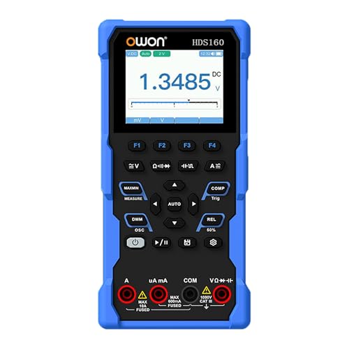HDS160 OWON Oszilloskop Multimeter 2 in 1 Funktion 1MHz Oszilloskop mit 60.000 Zählern Digitales Multimeter Multifunktionales Messgerät HDS160 OWON Oszilloskop Multimeter 2 in 1 Funktion 1MHz Oszilloskop mit 60.000 Zählern Digitales Multimeter Multifunktionales Messgerät von OWON