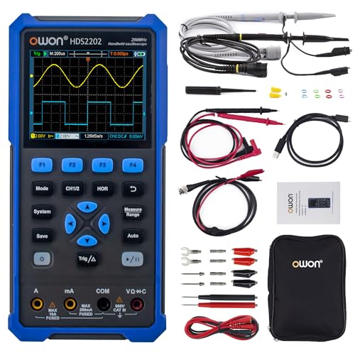 HDS2202 OWON Oszilloskop 2 in 1 200MHz Bandbreite Handheld Oszilloskop Zwei Kanäle 1GSa/s Abtastrate mit 3,5 Zoll LCD Auto-Kalibrierung Funktion HDS2202 OWON Oszilloskop 2 in 1 200MHz Bandbreite Handheld Oszilloskop Zwei Kanäle 1GSa/s Abtastrate mit 3,5 Zoll LCD Auto-Kalibrierung Funktion von OWON