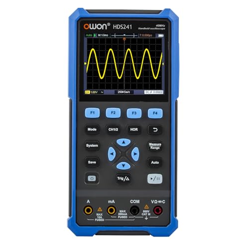HDS241 OWON Oszilloskop Multimeter 3 IN 1 Funktion 24.000 Messwerte Multimeter 40MHz Bandbreite 100KHz Signalquellen 3.5 Zoll LCD mit 320X240 Pixeln HDS241 OWON Oszilloskop Multimeter 3 IN 1 Funktion 24.000 Messwerte Multimeter 40MHz Bandbreite 100KHz Signalquellen 3.5 Zoll LCD mit 320X240 Pixeln von OWON