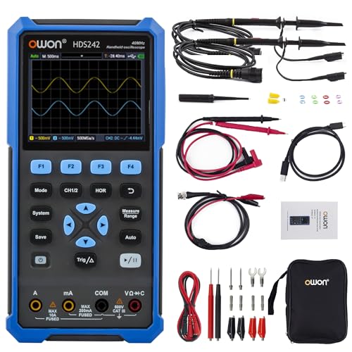 HDS242 OWON Oszilloskop 2 in 1 40MHz Bandbreite Handheld Oszilloskop Zwei Kanäle mit 3,5 Zoll LCD Auto-Kalibrierung Funktion HDS242 OWON Oszilloskop 2 in 1 40MHz Bandbreite Handheld Oszilloskop Zwei Kanäle mit 3,5 Zoll LCD Auto-Kalibrierung Funktion von OWON