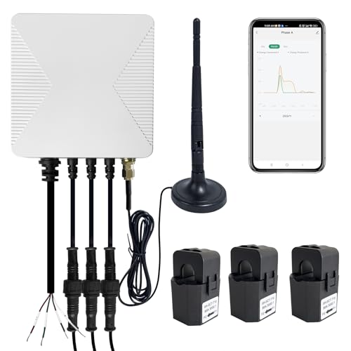 OWON 1 oder 3 Phasen Tuya Wi-Fi bidirektionaler Energie-Monitor, Smart Home Power Monitor mit 3 x 80 A Klemme, verfolgt Strom in Echtzeit, Solar-/Netzmessung OWON 1 oder 3 Phasen Tuya Wi-Fi bidirektionaler Energie-Monitor, Smart Home Power Monitor mit 3 x 80 A Klemme, verfolgt Strom in Echtzeit, Solar-/Netzmessung von OWON