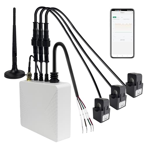 OWON 3-Phasen-WLAN-Smart-Home-Energiemonitor, 3-Phasen-Zangenmessgerät mit 3 200 A Schaltkreisstufen-Sensoren Echtzeit-Stromüberwachung | Solar-| Messgerät OWON 3-Phasen-WLAN-Smart-Home-Energiemonitor, 3-Phasen-Zangenmessgerät mit 3 200 A Schaltkreisstufen-Sensoren Echtzeit-Stromüberwachung | Solar-| Messgerät von OWON