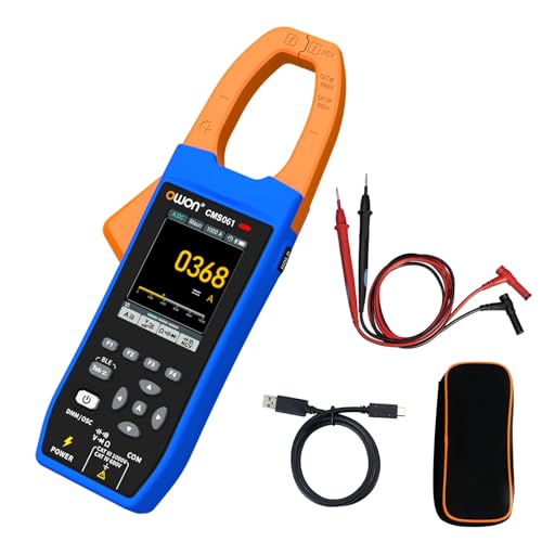 OWON CMS061 600A AC/DC True RMS Zangenamperemeter – Digitales 3-in-1 Multimeter mit Oszilloskop & Datenlogger, Inrush-Strommessung, Bluetooth, Touchscreen, NCV, 2,8" IPS-Farbdisplay OWON CMS061 600A AC/DC True RMS Zangenamperemeter – Digitales 3-in-1 Multimeter mit Oszilloskop & Datenlogger, Inrush-Strommessung, Bluetooth, Touchscreen, NCV, 2,8" IPS-Farbdisplay von OWON