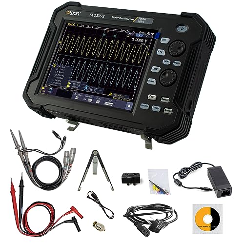OWON Digitales Handoszilloskop TAO3072, 2-Kanal-Oszilloskop, 70 MHz Bandbreite und 1 GS/s Abtastrate, 45.000 wfms/s Wellenform-Aktualisierungsrate, Oszilloskop und 4 1/2 Digitales Multimeter OWON Digitales Handoszilloskop TAO3072, 2-Kanal-Oszilloskop, 70 MHz Bandbreite und 1 GS/s Abtastrate, 45.000 wfms/s Wellenform-Aktualisierungsrate, Oszilloskop und 4 1/2 Digitales Multimeter von OWON