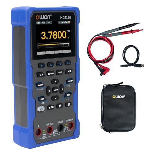 OWON HDS160 2 in 1 Multifunktions Oszilloskop+Multimeter, 1MHz Bandbreite mit 2,8 Zoll IPS Bildschirm, 60000 Zählungen, 4 1/2 Digitalmultimeter und 1Kanal Digital oszilloskop OWON HDS160 2 in 1 Multifunktions Oszilloskop+Multimeter, 1MHz Bandbreite mit 2,8 Zoll IPS Bildschirm, 60000 Zählungen, 4 1/2 Digitalmultimeter und 1Kanal Digital oszilloskop von OWON
