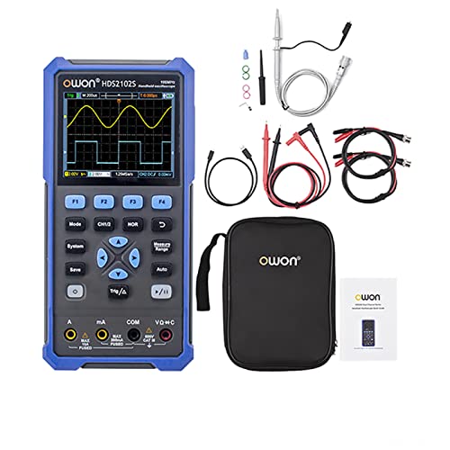 OWON HDS2102S 2-Kanal-Handoszilloskop 100 MHz Bandbreite 20000 Zählt Multimeter OSC + DMM + Wellenformgenerator OWON HDS2102S 2-Kanal-Handoszilloskop 100 MHz Bandbreite 20000 Zählt Multimeter OSC + DMM + Wellenformgenerator von OWON