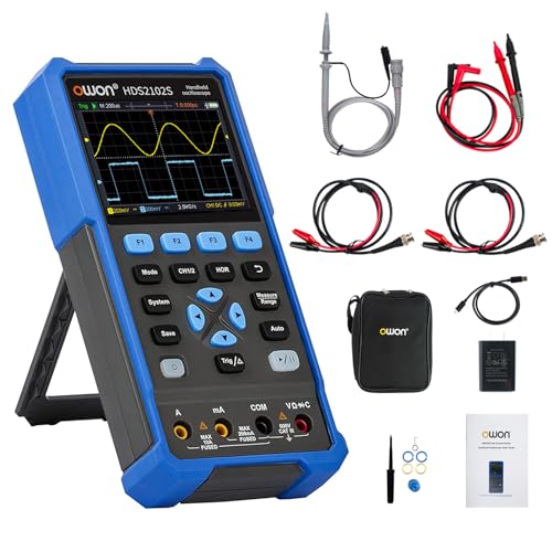 OWON HDS2102S Oszilloskop 3 in 1 100MHz Professionelles Handheld PC Oszilloskop, 20000 Counts Digitalmultimeter 3,5 Zoll LCD Display Universal Testinstrument OWON HDS2102S Oszilloskop 3 in 1 100MHz Professionelles Handheld PC Oszilloskop, 20000 Counts Digitalmultimeter 3,5 Zoll LCD Display Universal Testinstrument von OWON
