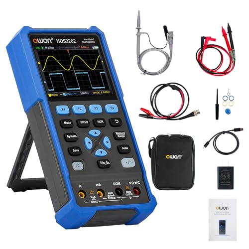 OWON HDS2202 Oszilloskop 2 in 1 200MHz Professionelles Handheld PC Oszilloskop, 20000 Counts Digitalmultimeter 3,5Zoll LCD Display Universal Testinstrument OWON HDS2202 Oszilloskop 2 in 1 200MHz Professionelles Handheld PC Oszilloskop, 20000 Counts Digitalmultimeter 3,5Zoll LCD Display Universal Testinstrument von OWON