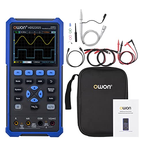 OWON HDS2202S 2-Kanal-Handoszilloskop 200 MHz Bandbreite 20000 Counts Multimeter OSC + DMM + Wellenformgenerator OWON HDS2202S 2-Kanal-Handoszilloskop 200 MHz Bandbreite 20000 Counts Multimeter OSC + DMM + Wellenformgenerator von OWON