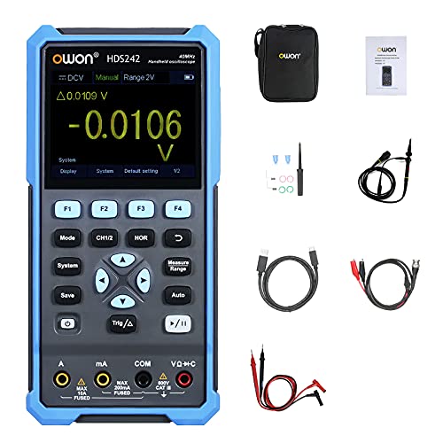 OWON HDS242 Handheld Digital Oszilloskop Multimeter 2CH USB TypC 40MHz 3.5 LCD Prüfen Meter OWON HDS242 Handheld Digital Oszilloskop Multimeter 2CH USB TypC 40MHz 3.5 LCD Prüfen Meter von OWON