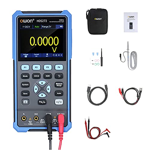 OWON HDS272 Handheld Digital Oszilloskop Multimeter 2CH USB Typ C 70MHz 3.5 LCD Prüfen Meter von OWON