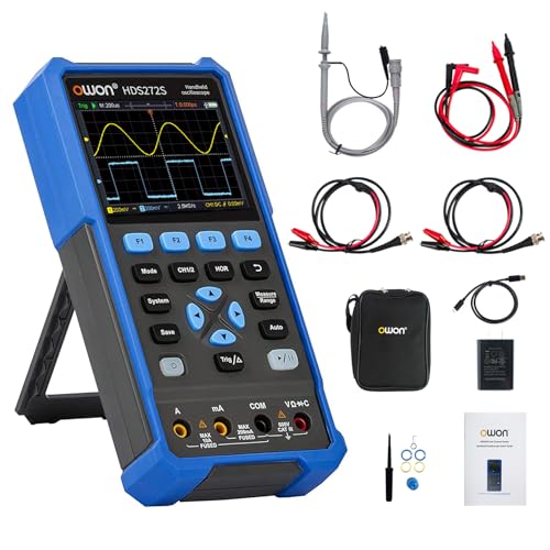 OWON HDS272S Oszilloskop 3 in 1 70MHz Professionelles Handheld PC Oszilloskop, 20000 Counts Digitalmultimeter 3,5Zoll LCD Display Universelles Testinstrument OWON HDS272S Oszilloskop 3 in 1 70MHz Professionelles Handheld PC Oszilloskop, 20000 Counts Digitalmultimeter 3,5Zoll LCD Display Universelles Testinstrument von OWON