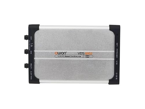 OWON PC Virtual Oscilloscope 2CH Scope+1CH FG 8-bits VDS6102 14-bits VDS6102A 100MHz 1GSa/s 5MHz Signal Generator USB Type-C LAN(VDS6102A (No WiFi)) von OWON