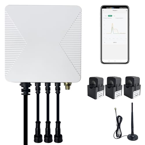OWON Tuya Smart Home 3 Phasen WLAN Energiemonitor, 1 oder3Phasen bidirektionaler Leistungsmesser mit 3 x 120A Klemme, Solar/Netzmessung, Echtzeit Stromzähler OWON Tuya Smart Home 3 Phasen WLAN Energiemonitor, 1 oder3Phasen bidirektionaler Leistungsmesser mit 3 x 120A Klemme, Solar/Netzmessung, Echtzeit Stromzähler von OWON