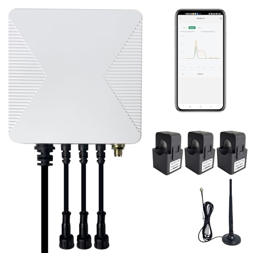 OWON Tuya Smart Home 3 Phasen WLAN Energiemonitor, 1 oder3Phasen bidirektionaler Leistungsmesser mit 3 x 200A Klemme, Solar/Netzmessung, Echtzeit Stromzähler OWON Tuya Smart Home 3 Phasen WLAN Energiemonitor, 1 oder3Phasen bidirektionaler Leistungsmesser mit 3 x 200A Klemme, Solar/Netzmessung, Echtzeit Stromzähler von OWON