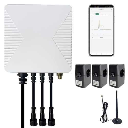 OWON Tuya Smart Home 3 Phasen WLAN Energiemonitor, 1 oder3Phasen bidirektionaler Leistungsmesser mit 3 x 300A Klemme, Solar/Netzmessung, Echtzeit Stromzähler OWON Tuya Smart Home 3 Phasen WLAN Energiemonitor, 1 oder3Phasen bidirektionaler Leistungsmesser mit 3 x 300A Klemme, Solar/Netzmessung, Echtzeit Stromzähler von OWON