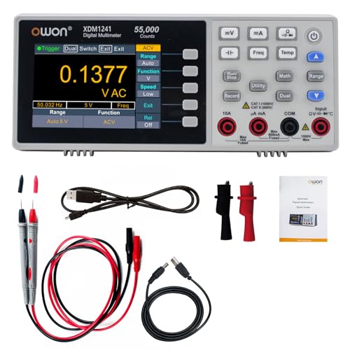 OWON XDM1241 Tischmultimeter mit wiederaufladbaren Batterien True RMS High Accuracy Universal Desktop Multimeter von OWON