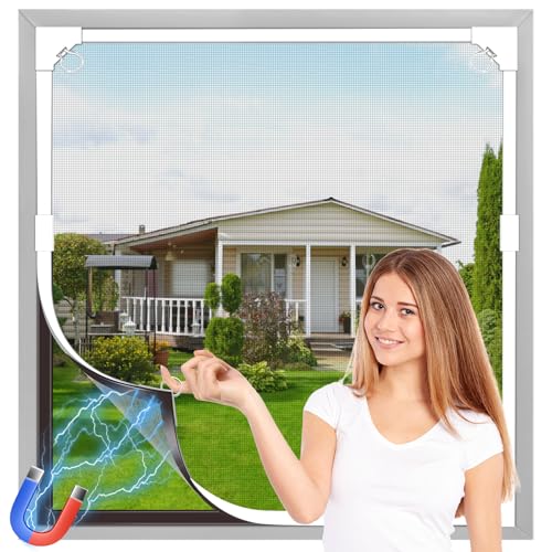 OWYR Fliegengitter Fenster Magnet, DIY 120 x 190 cm Fliegengitter Insektenschutz Fenster Fenster DIY-Verstellbares Magnetisches Fliegengitter mit feinem Glasfaser-Mesh OWYR Fliegengitter Fenster Magnet, DIY 120 x 190 cm Fliegengitter Insektenschutz Fenster Fenster DIY-Verstellbares Magnetisches Fliegengitter mit feinem Glasfaser-Mesh von OWYR