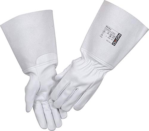 HandschuhMan. OX-ON Tig Schweißerhandschuhe aus weichem Leder lang Rosenhandschuhe Gr. 7-12 (8/M) von OX-ON