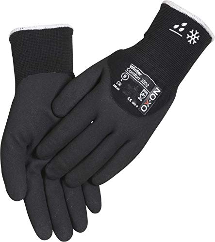 OX-ON HandschuhMan. 1 Paar Freeze Arbeitshandschuhe Winter Gr. 7-11 Thermo gefüttert, Schnittfestigkeitsstufe B (Größe 8/M) von OX-ON