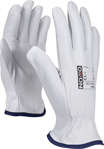 OX-ON HandschuhMan Vollleder Arbeitshandschuhe, weiche Lederhandschuhe aus Ziegenleder Gr. 7 bis 11 (11/XXL) von OX-ON