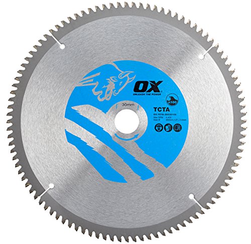 OX Alu/Plastic/Laminate Cutting Circular Saw Blade 300/30mm, 100 Teeth TCG von OX Tools