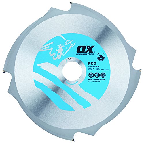 OX Fibre Cement Cutting Blade - 4 Teeth - 216/30mm von OX Tools