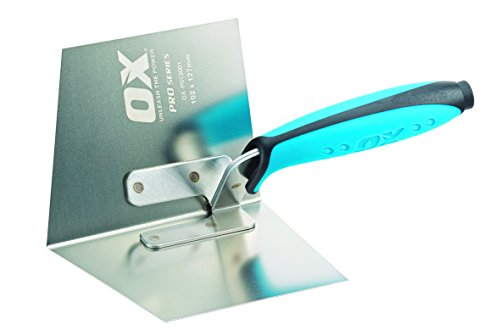 OX OX-P013001 Pro Dry Wall Internal Corner Trowel 102 X 127mm Kelle, blau von OX Tools