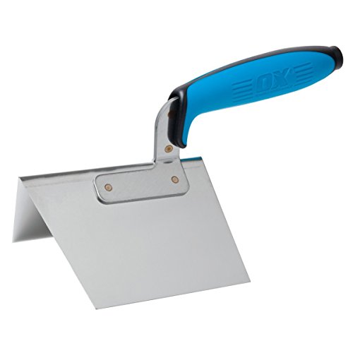 OX OX-P013105 Pro Dry Wall External Corner Trowel 100 X 125mm Kelle, Mehrfarbig, 100 x 125 mm von OX Tools