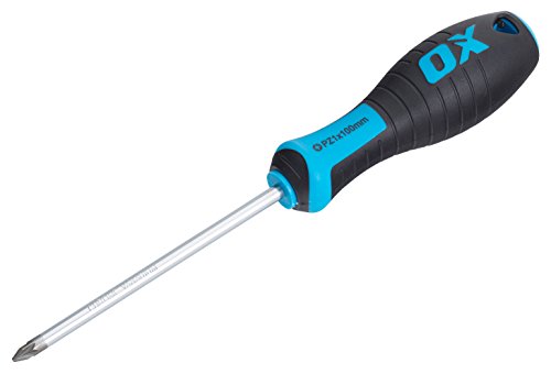 OX OX-P362710 Pro Pozi Screwdriver PZ1x100mm Schraubenzieher, Mehrfarbig, PZ1 x 100 mm von OX Tools