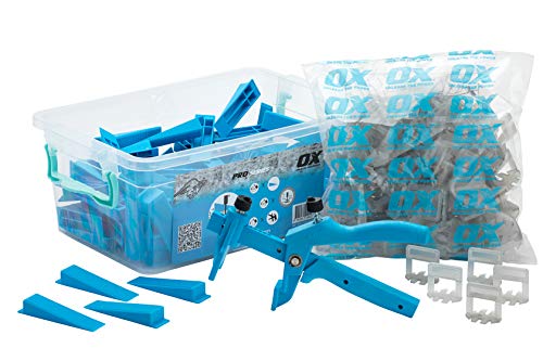 OX Tools Fliesen-Nivelliersystem Keil und Abstandshalter – Set mit 100 Keilen und 100 2 x 13 mm Abstandshaltern + Zange OX Tools Fliesen-Nivelliersystem Keil und Abstandshalter – Set mit 100 Keilen und 100 2 x 13 mm Abstandshaltern + Zange von OX Tools