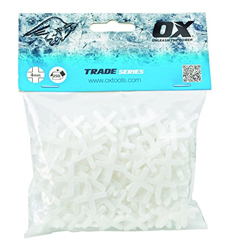 OX Trade Cross Shaped Tile Spacers - 4mm (250 pcs) von OX Tools