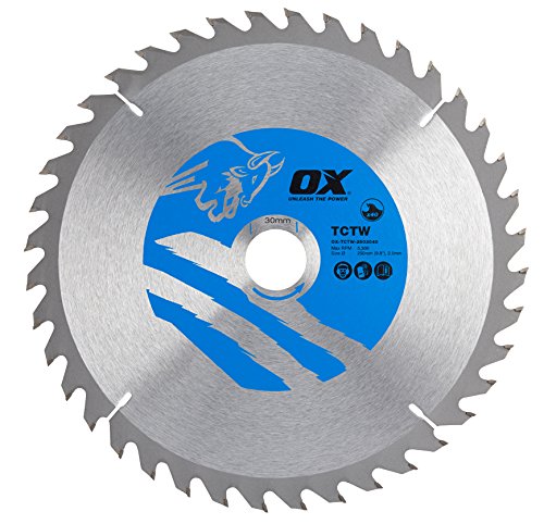 OX Wood Cutting Circular Saw Blade 250/30mm, 40 Teeth ATB von OX Tools
