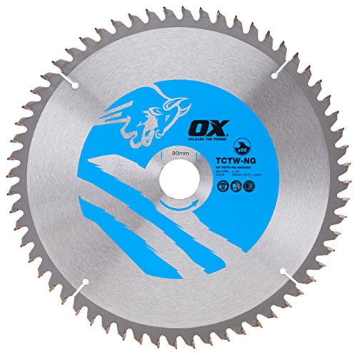 OX Wood Cutting Negative Rake Circular Saw Blade 260/30mm, 60 Teeth ATB von OX Tools