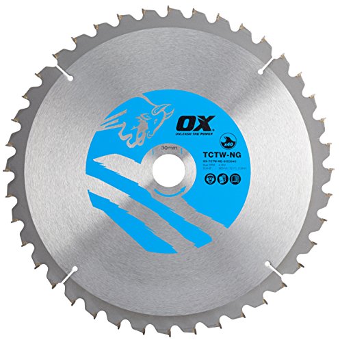 OX Wood Cutting Negative Rake Circular Saw Blade 305/30mm, 40 Teeth ATB von OX Tools