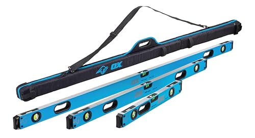 Pro Level Bag with 1800mm, 1200mm & 600mm Pro Levels von OX Tools