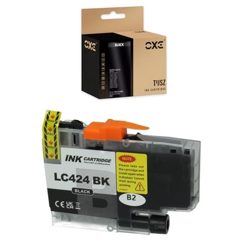 OXE Tintenpatrone LC424B LC-424B Kompatibel für Brother DCP-J1200DW, DCP-J1200W Schwarz 900 Inhalt: 19ml von OXE