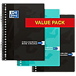OXFORD Notizbuch Notizbuch DIN A4+ Liniert Spiralbindung Pappe Blau, Schwarz 160 Seiten Pack 3 OXFORD Notizbuch Notizbuch DIN A4+ Liniert Spiralbindung Pappe Blau, Schwarz 160 Seiten Pack 3 von OXFORD